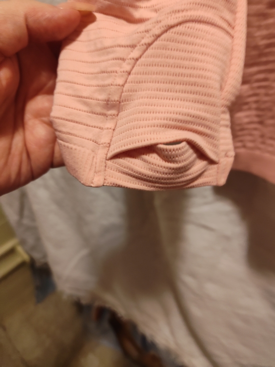Athleta Women's Peach Baclava Style Long Sleeve Top - Picture 4 of 5